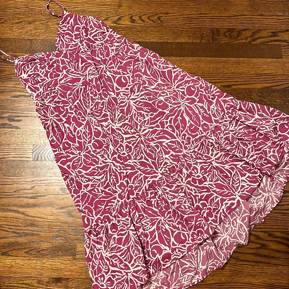 Gap Geometric Print Empire Waist Tiered Maxi Dress